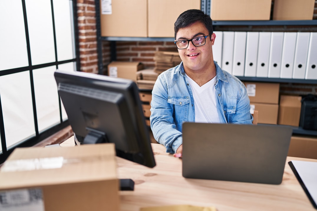 Man at computer