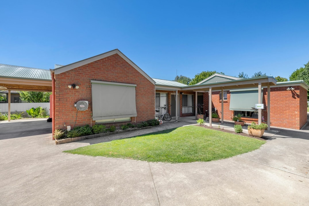 Driveway and side of an SDA home in Myrtleford