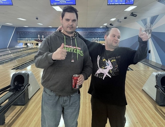 Leigh Arlove and Spenser Coulton Bowling Brochure photo