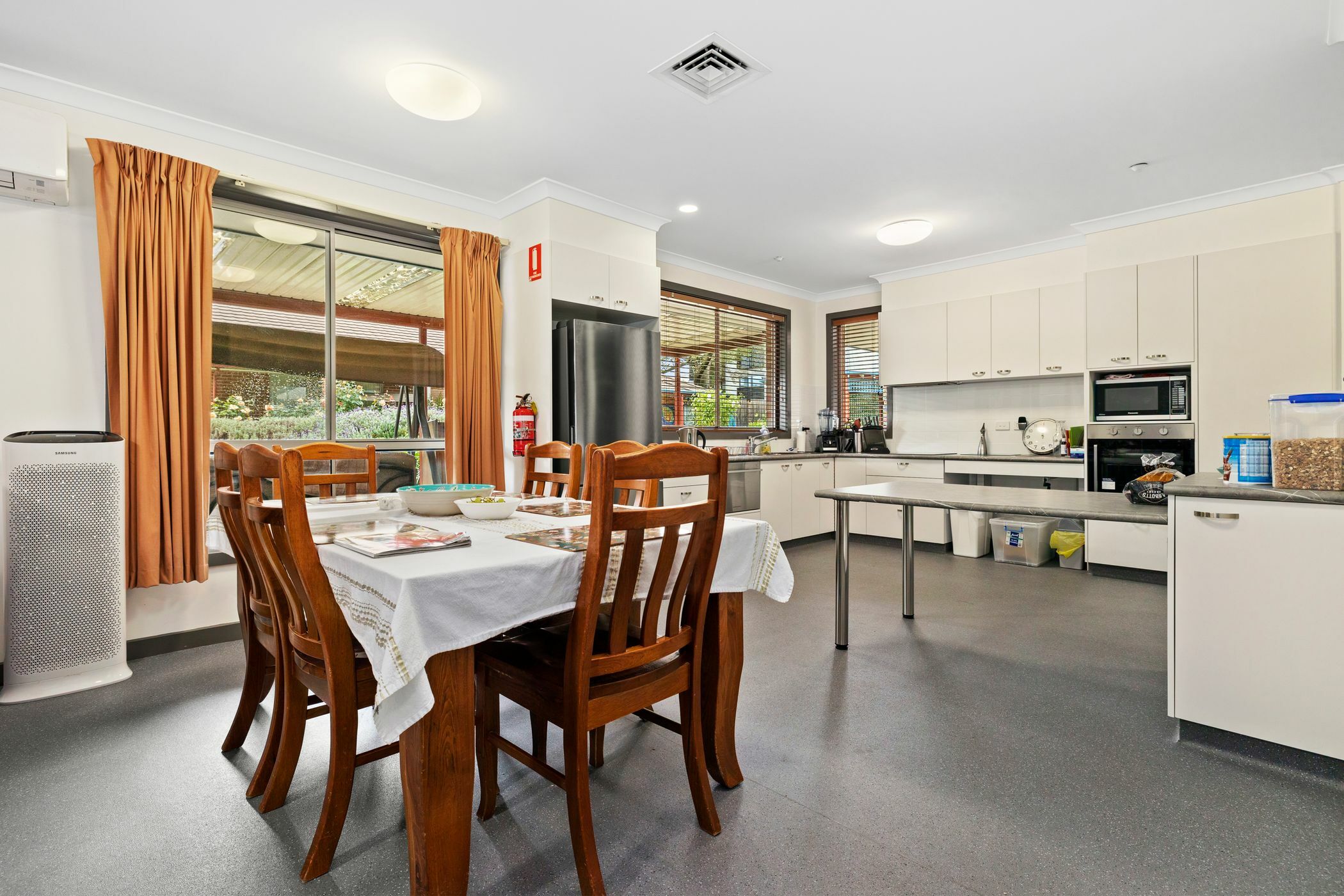 Dining area in SDA home in Hawthorn