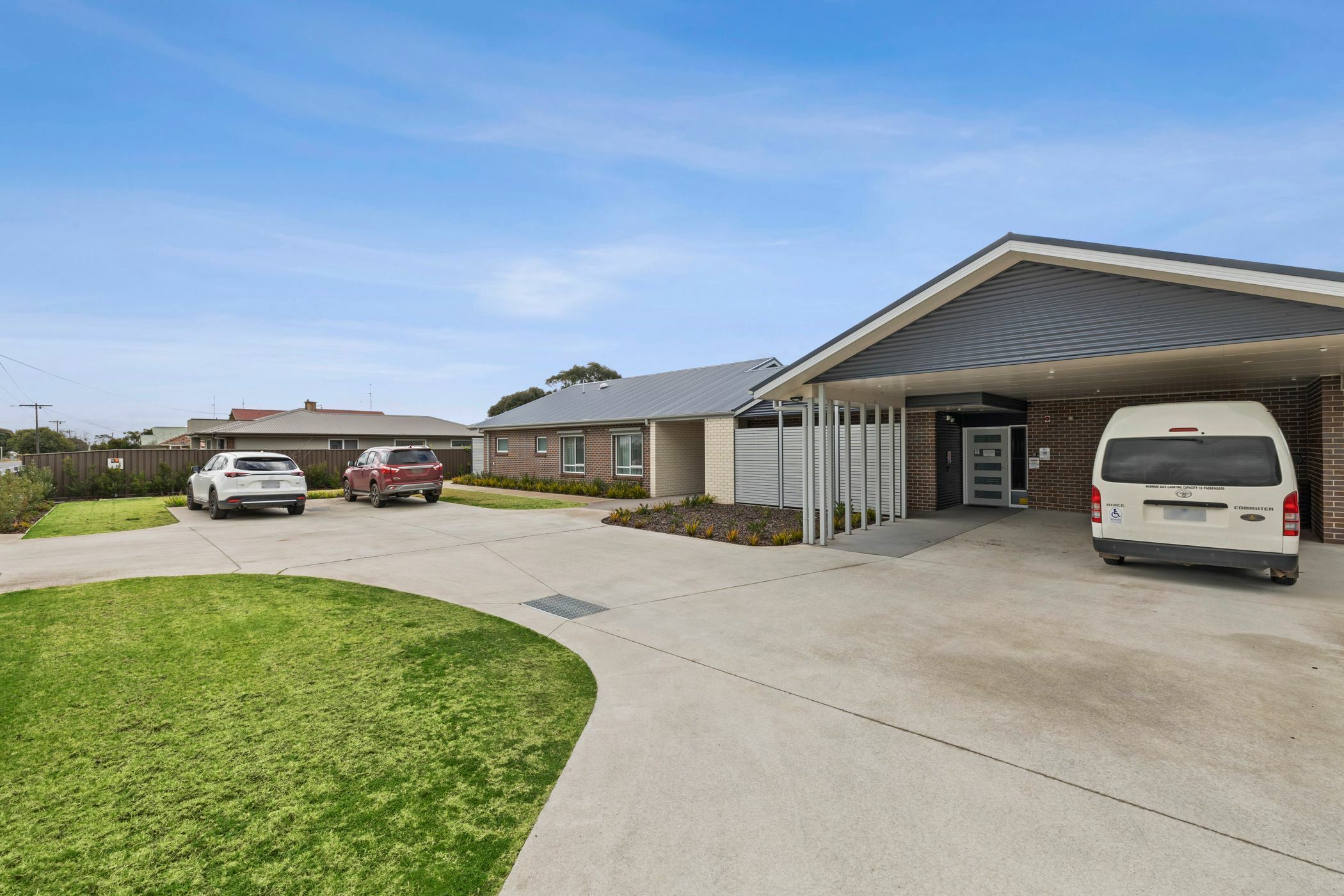 Driveway and carport area at SDA home in Colac